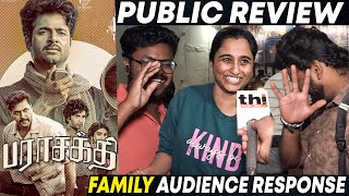 💥Parasakthi Family Audience Response | Parasakthi Review | SK | Ravi Mohan | Atharvaa