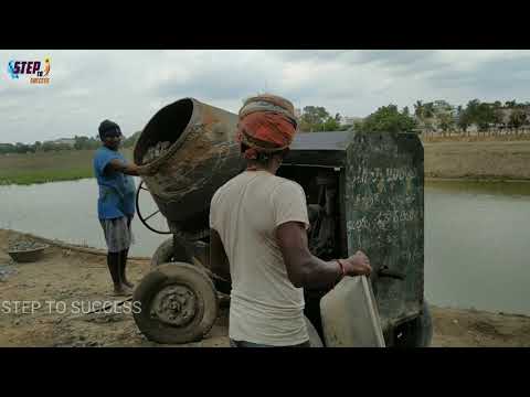 MACHINE MIXING PROCESS OF CONCRETE || INDIA