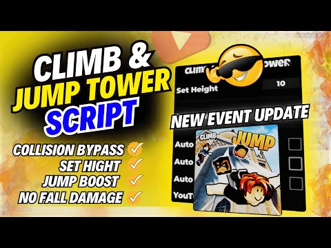 ⚡ [NEW] Climb and Jump Tower Script 🚀 | Jump Boost, Auto Win, Unlock Pets Set Height & More 2025