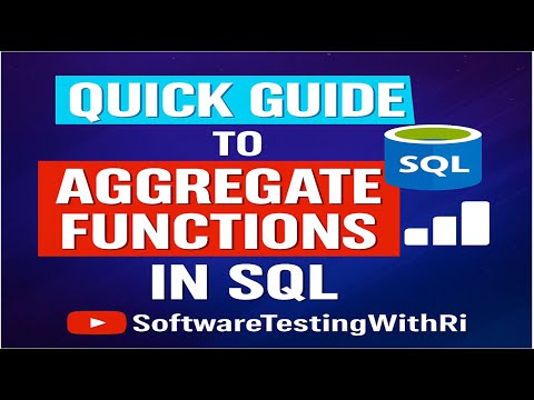 Quick Guide to Aggregate Functions in SQL — A Must for Testers!