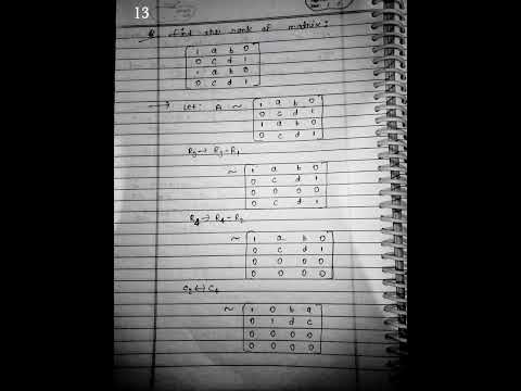B.Sc. Mathematics Part 1 important questions for upcoming Examination, Bihar University , Matrix