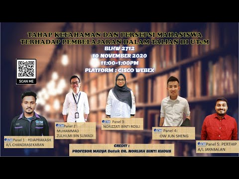 Tahap Kefahaman dan Persepsi Mahasiswa Terhadap Pembelajaran Dalam Talian di UTeM - Kumpulan 2