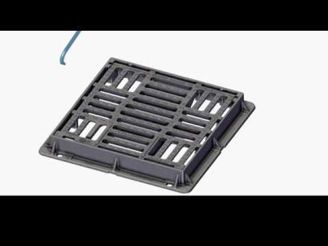 Slam Lock Hinged Grate - Access Solution - EJ