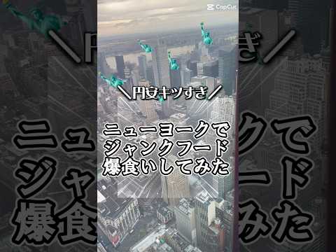 念願のニューヨーク旅行。メシは日本に限る。#ニューヨーク　#海外旅行　#アメリカ　#爆食い　#旅行