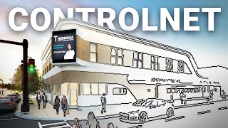 Control AI Architecture with ControlNet