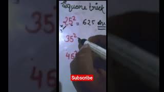 square trick!  important square trick! #shorts #ytshorts #trending #viral #viralvideo #mathtricks