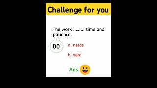 Grammar Quiz challenge #quiz #quiztime #shorts