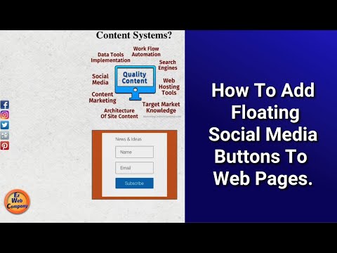 Social Media Button Widget, How To Add Floating Social Media Buttons