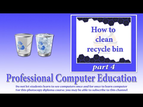 How to clean resical bin / See how you clean resical bin in this video / Computer Education part 4