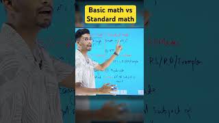 Basic math vs Standard math 😇| Kon si math le ?? | Detailed comparison 📕Class 9 Math |#maths