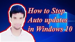 How to stop auto update..in windows 10