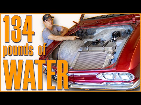 134 lb. of water should be enough. V8 into Corvair ep 16