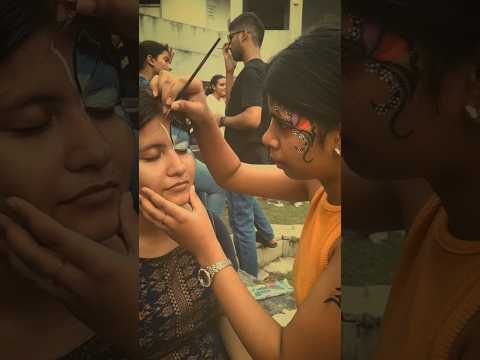 Face Painting Event at IIT Dhanbad #iit #iitians