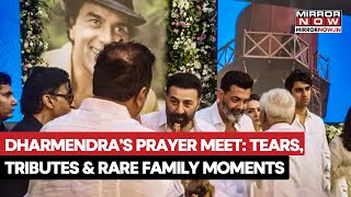 Dharmendra's Prayer Meet: Tears, Tributes & Rare Deol Family Moment, SRK, Salman Khan In Attendance