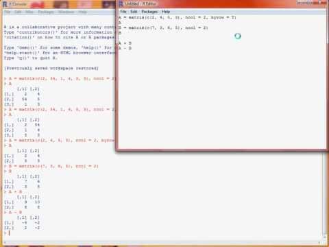 R Matrix Operations