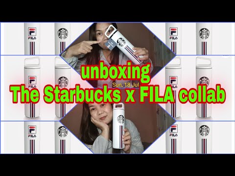 Early cop of The Starbucks x FILA Collection #starbucksfila #starbucks #fila #unboxing