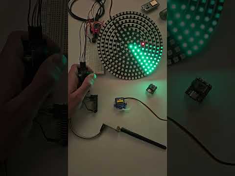 Arduino Mega RADAR Intruder! LED Animation #arduino #mechatronics #ledlights