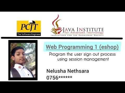 Program the user sign out process using session management