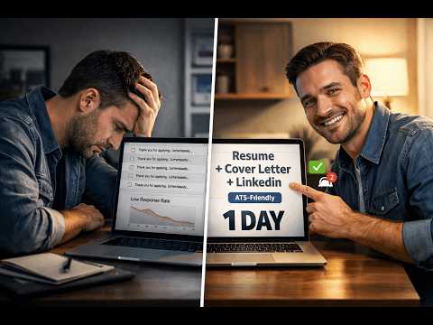 No Interviews? Resume + Cover Letter + LinkedIn in 1 Day (ATS-Friendly, Done For You)