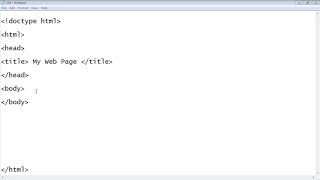 HTML Tutorial for Beginners   01   Creating the first web page NILE