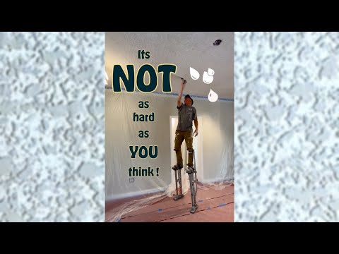 YOU'll Never Believe How Easy It Is to Apply Knockdown Texture! #shorts #drywall #texture