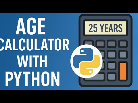 Make an Age Calculator in Python –  40 Minute Beginner Project! +GitHub source code #pythonproject
