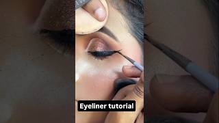 Eyeliner tutorial for beginners | gel eyeliner tutorial#eyeliner #eyelinertutorial #wingeyeliner #yt