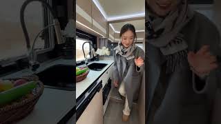 Suitable for couples, good privacy and large storage space. #RVTravel #RV #RoadTrip