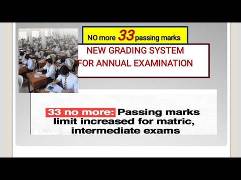 New grading system for matric and Fsc|2023