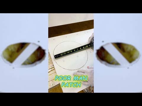 YOU Got Holes? The Poor Man's Guide to Easy Drywall Fixes! #shortsviral #shortsfeed #shorts
