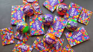 Gems opening video, surprise toys, chocolate opening video, lots of chocolates,Cadbury celebration