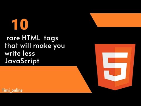10 rarely used Html tags that will make  you improve in web development