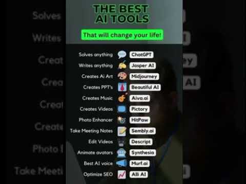 THE BEST AI TOOLS That will change your life! #chatgpt #artificialintelligence #aitools #shorts