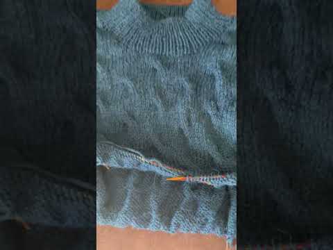 Project update! #knitting I’ve added the collar to my Seaway Pullover by Ozetta