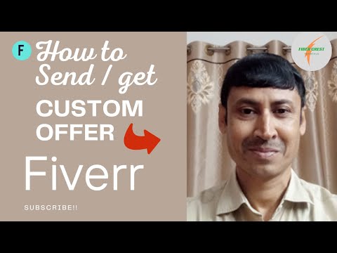 How to receive custom offer on fiverr| create and send custom offer| place custom order on fiverr