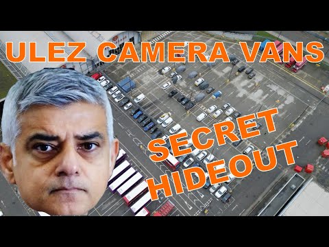 ULEZ Mobile Camera Vans - Overnight Storage Location - Helicopter Flight Over the Bus Garage 😉👍