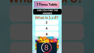 One for All: Building a Strong Foundation with 1 Times Tables! #mathtable