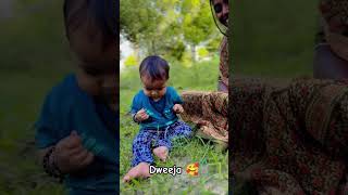 દ્વિજા ખેતરમાં કેવી રમે છે 🥰#thakorfamilyshorts #parikathakor  #shorts #short #viralshorts #gujju