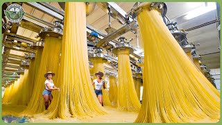 How Spaghetti Is Made  - Massive Million Tons of Pasta Processing In Factory