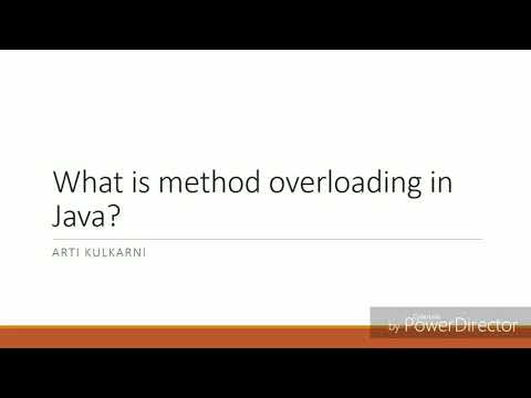 What is method overloading in Java?