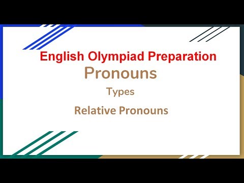 English Olympiad - Relative pronouns
