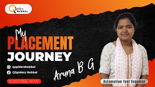 From Qspiders to Success! Aruna's Journey as a Software Test Engineer