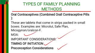 FAMILY PLANNING