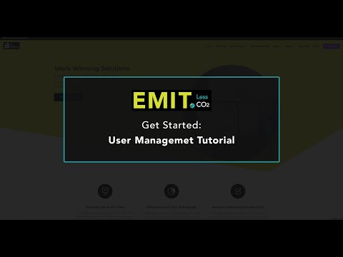 EMIT Tutorial - User Management