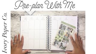 Ivory Paper Co. Monthly, Weekly, & Daily Planner | All In One Planner | Plan With Me | July 20-26