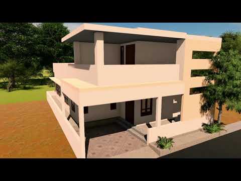 30x40 house plan WEST FACING with Car park