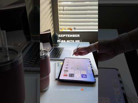Productive monthly planning routine on iPad ❤️‍🔥✨🍂 Full video on my channel! #digitalplanner
