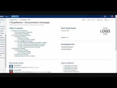 Standard Confluence Page