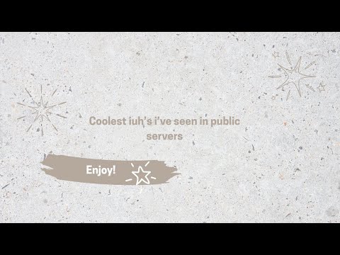 Coolest iuh’s I’ve seen in public servers!!!!!   || wild horse islands || || Roblox || || iuh’s||