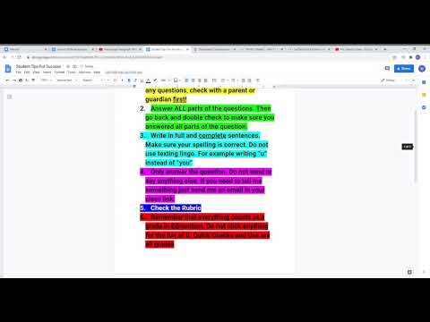 Student Tips For Success- Watch this to learn how to obtain an Excellent Grade in Virtual School